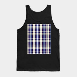 Sunset and Sunrise Aesthetic  Aillith 1 Hand Drawn Textured Plaid Pattern Tank Top